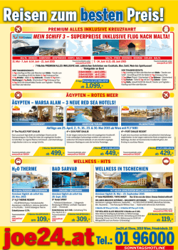 ie sch&ouml;nsten Reisen zum besten Preis!