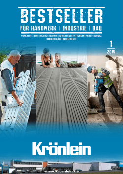 Krönlein Bestseller für Handwerk, Industrie und Bau
