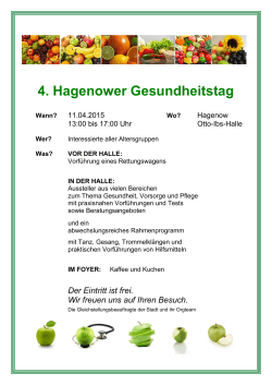 4. Hagenower Gesundheitstag