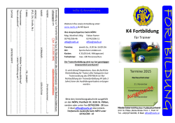 K4 Trainerfortbildung - Niederösterreichischer Fußballverband