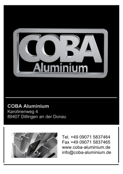 - COBA Aluminium
