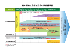 日本医療社会福祉協会の研修体系図