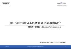 OF+DAKOTAによる形状最適化の事例紹介