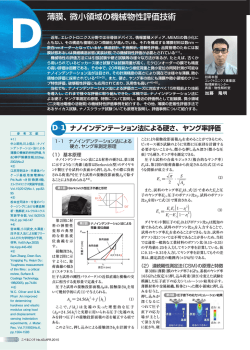 薄膜、微小領域の機械物性評価技術