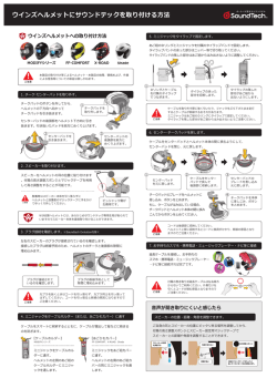 ウインズヘルメットにサウンドテックを取り付ける方法