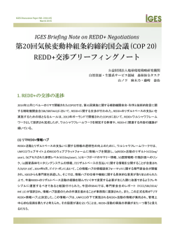 第20回気候変動枠組条約締約国会議(COP 20)