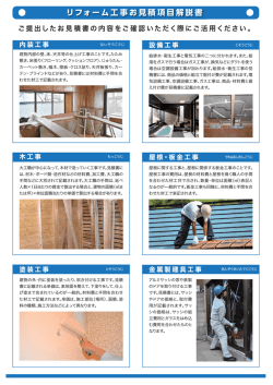 リフォーム工事お見積項目解説書