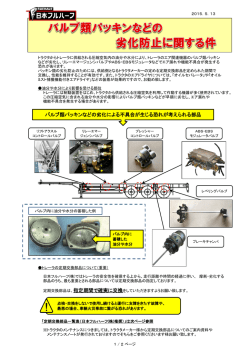 バルブ類パッキンなどの劣化防止に関する件(PDF