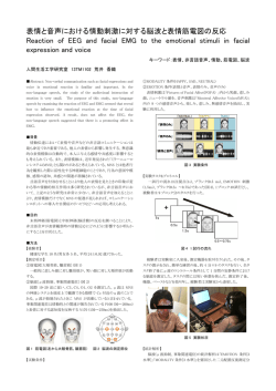 表情と音声における情動刺激に対する脳波と表情筋電図