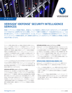 iDefenseデータシート