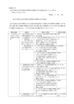 規則第9号 独立行政法人国立印刷局の標準的な役職を定める規則を次