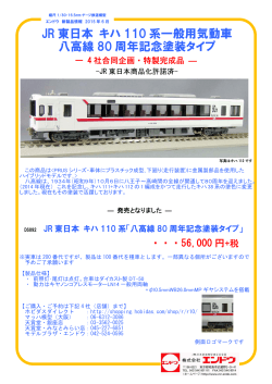 JR 東日本 キハ 110 系一般用気動車 八高線 80 周年記念