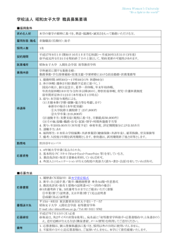 （任期付）募集要項