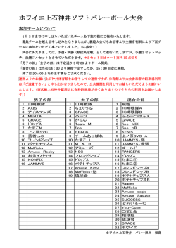 ホワイエ上石神井ソフトバレーボール大会