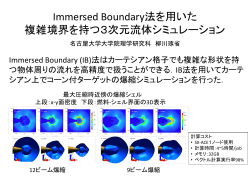 Immersed Boundary法を用いた複雑境界を持つ3次元流体シミュレーション