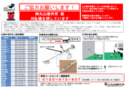 刈払機のリコールに関するお知らせを再掲載しました。