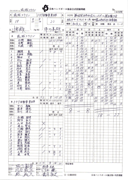 スコアシート - 日本ハンドボール協会