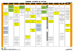 小豆沢体育館 2015年5月～9月 プログラム表