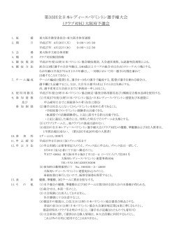 要項 - 大阪府レディースバドミントン連盟