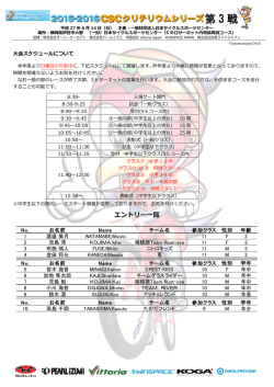 第 3 戦 - 日本サイクルスポーツセンター
