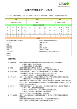 スコアオリエンテーリング
