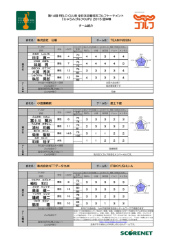 田中 真一 妹尾 晃 大浦 秀次 執印 晃郎 富士川 賢治 菊田 聖慈 浦杉