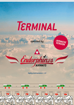 Terminal operated by Endorphin.es Airways GOING BEYOND