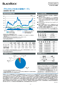 ブラックロック日本小型株オープン