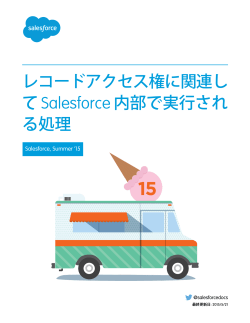 レコードアクセス権に関連して Salesforce 内部で実行される処理