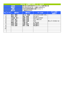 出場選手名簿シート