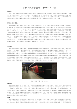 フライブルク大学 サマーコース