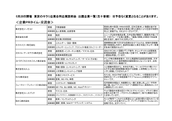 ＜企業PRタイム・交流会＞