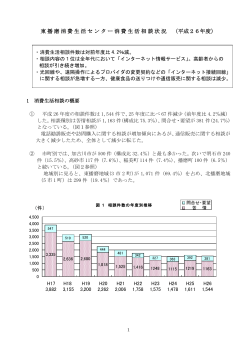 東播磨消費生活センター消費生活相談状況 （平成26年度）