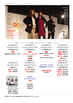 各種コンテスト・大会入賞記録