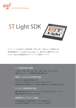 組み込み製品用開発支援キット「ST Light SDK」