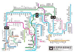 新潟県鉄道路線図 - ひまわりデザイン研究所