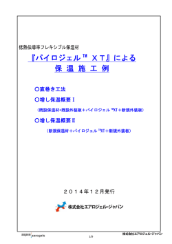 パイロジェルTMXTによる保温施工例