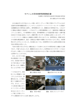 モナシュ大学共同研究研修報告書 - 早稲田大学先進理工学研究科