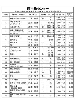西市民センター - 飾磨市民センター