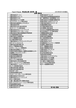 準会員名簿(PDF/116KB) - Team E