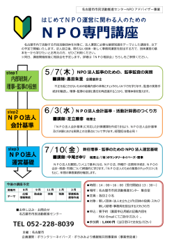 こちら（PDFファイル） - 名古屋市市民活動推進センター