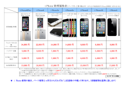 ≪ iPhone修理価格表（パーツ代・工賃・税込み） ≫
