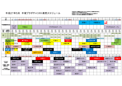 平成27年5月 平塚プラザチャリロト発売スケジュール