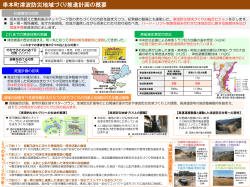 串本町津波防災地域づくり推進計画の概要