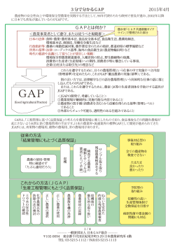 どういうことか？ - JGAP 日本GAP協会 ホームページ