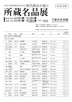 出品目録 - 千葉市美術館