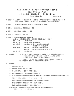 チーム参加案内 - 千葉県サッカー協会