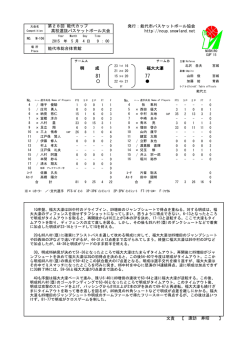 詳細 - 能代カップ