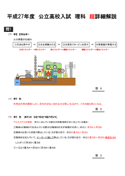 平成27年度 公立高校入試 理科 超詳細解説