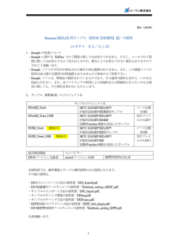 Renesas RZ/A1H用サンプル（RTOS【NORTi】版）の説明 （ルネサス RZ